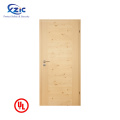 Fire proof Ash Wood Veneer Laminate HDF fire Door for commercial